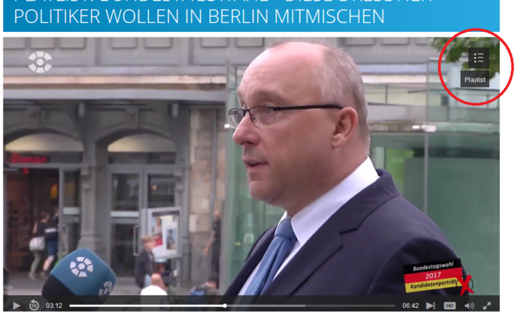 Kandidat Jens Maier vom Dresden Fernsehen vorgestellt