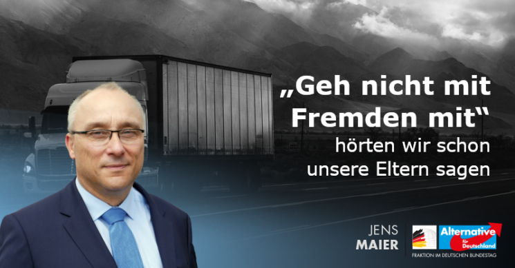 Jens Maier: »Geh nicht mit Fremden mit«