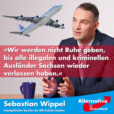 Sebastian Wippel: Bei 11.850 Ausreisepflichtigen gibt es keinen Grund, sich über 14 Abschiebungen zu freuen