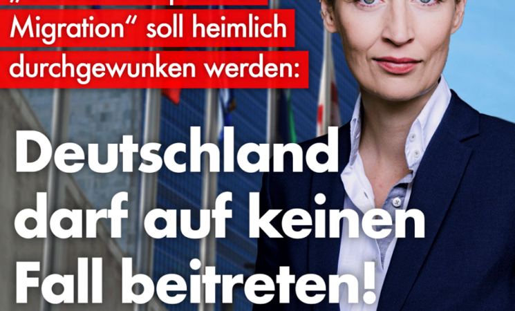 Alice Weidel: Gegen den Beitritt Deutschlands zum „Global Compact for Migration“