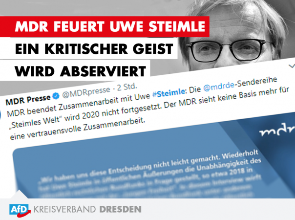 MDR feuert Uwe Steimle - Ein kritischer Geist wird abserviert