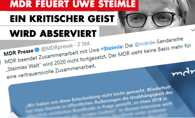 MDR feuert Uwe Steimle - Ein kritischer Geist wird abserviert
