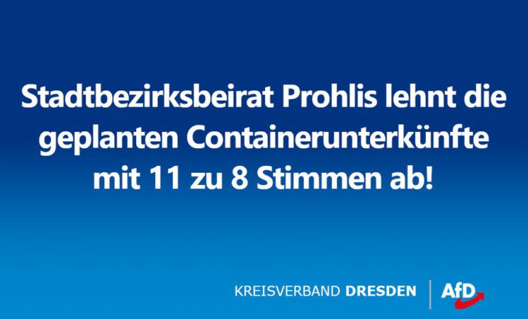 Stadtbezirksbeirat Prohlis hat mit 11 zu 8 Stimmen die Containerunterkünfte auf der Windmühlenstraße, Geystraße und dem Rudolf-Bergander-Ring abgelehnt