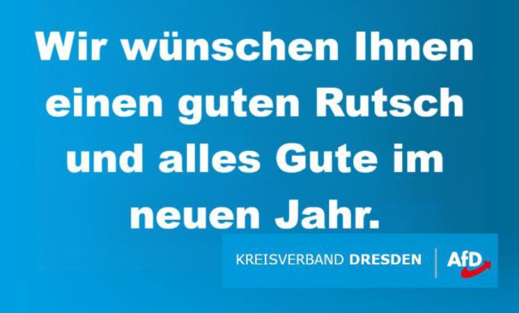 Wir wünschen Ihnen einen guten Rutsch und alles Gute im neuen Jahr