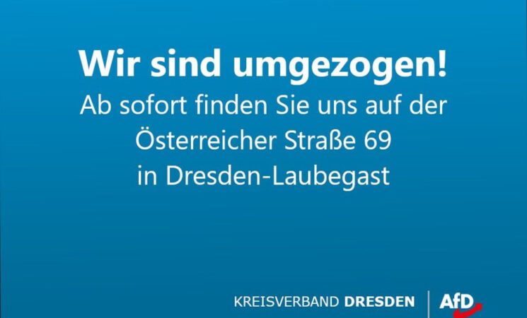 Wir sind umgezogen - Österreicher Str. 69, 01279 Dresden Laubegast