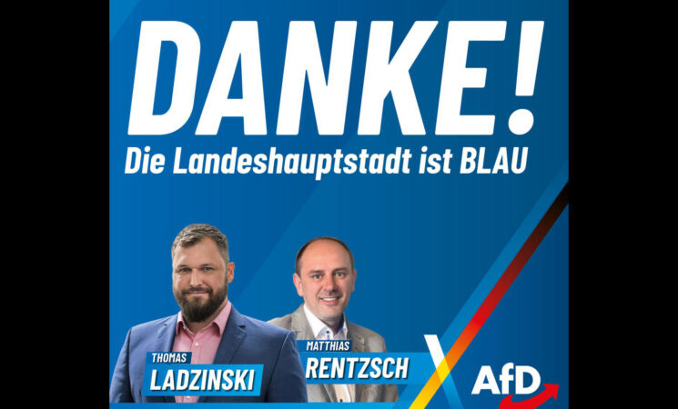 DANKE! Die Landeshauptstadt ist BLAU