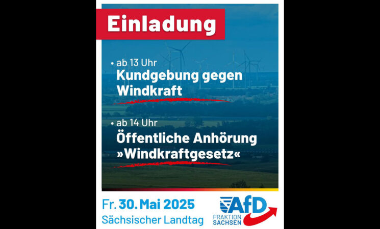 Kundgebung gegen Windkraft am 30.05.