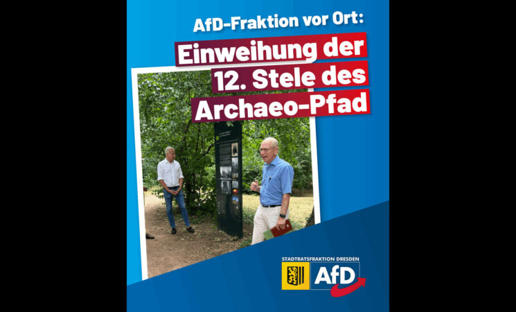 12. Stele des Archaeo-Pfads in Prohlis eingeweiht